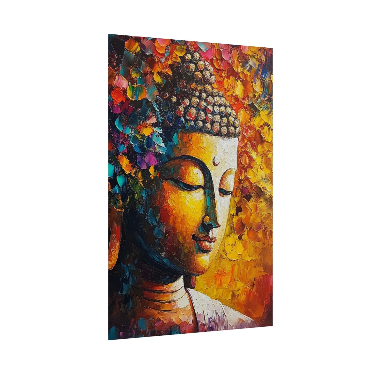 Buddha's Serenity - Abstract Spiritual Art Print