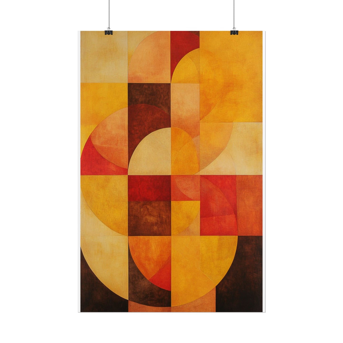 Radiant Harmony - Abstract Geometric Art Print