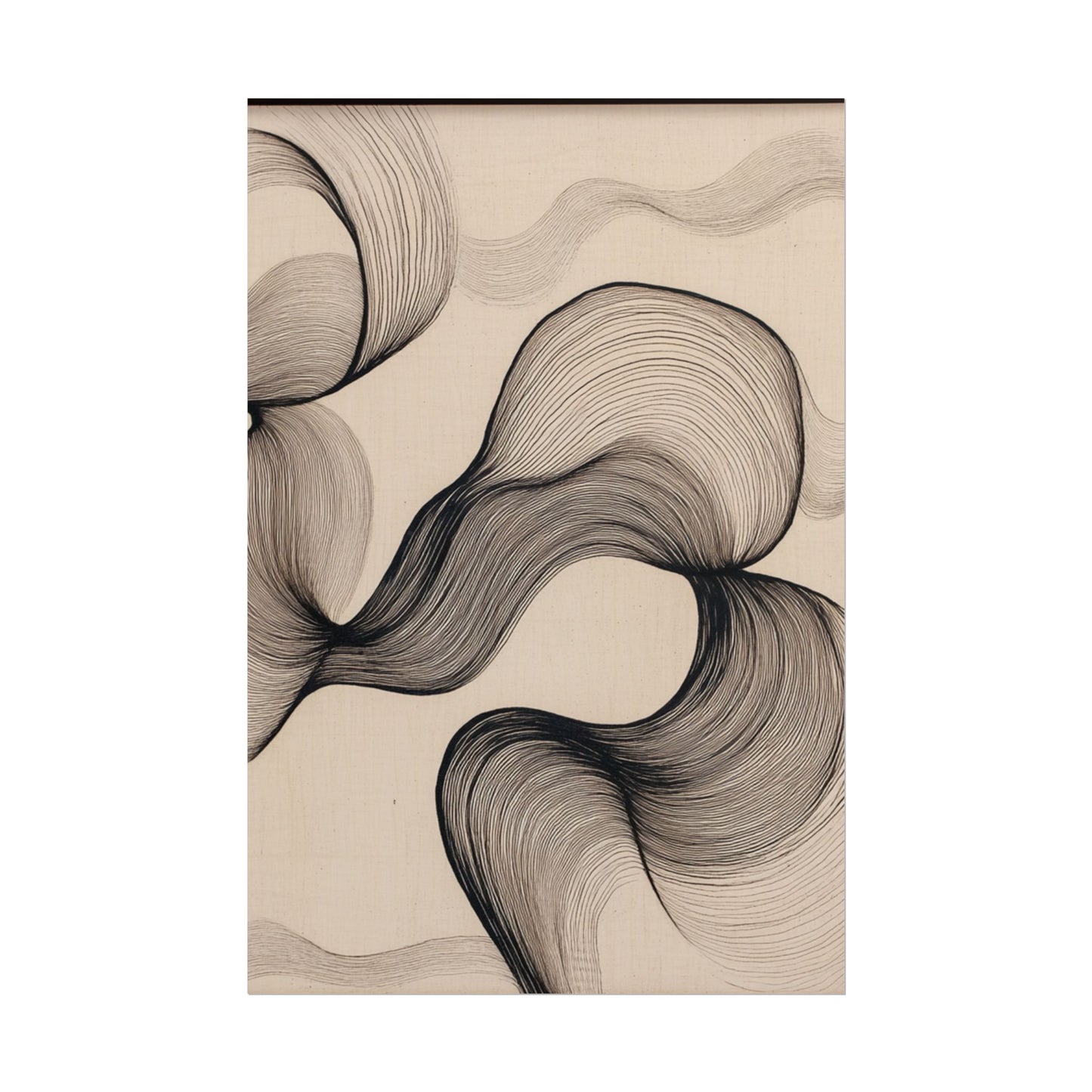 Flowing Lines - Minimalist Abstract Art Print