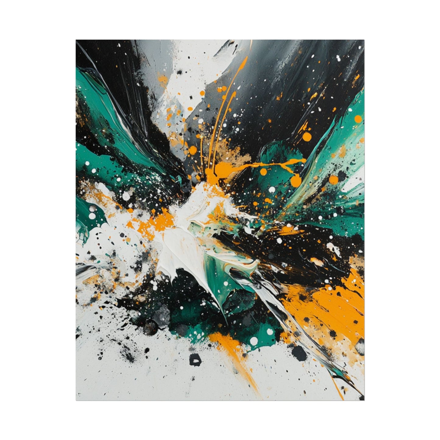 Explosive Fusion - Dynamic Abstract Art Print