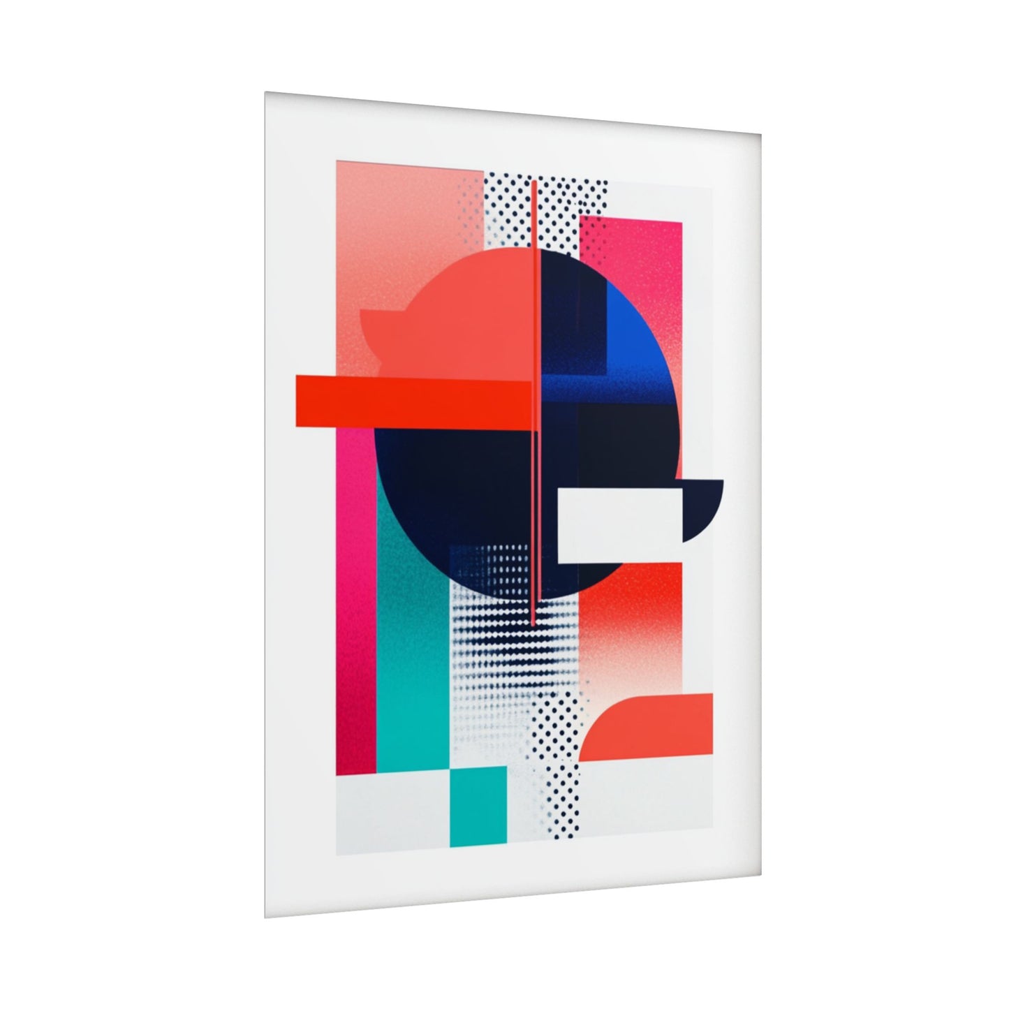 Modern Contrast - Abstract Geometric Art Print