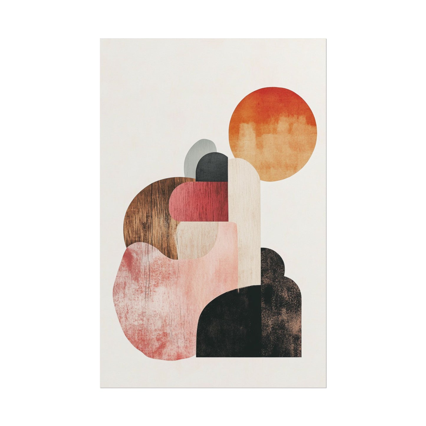 Sunrise Over Form - Abstract Geometric Art Print