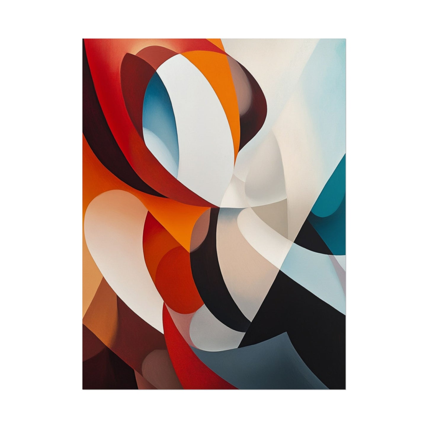 Dynamic Curves - Modern Abstract Art Print