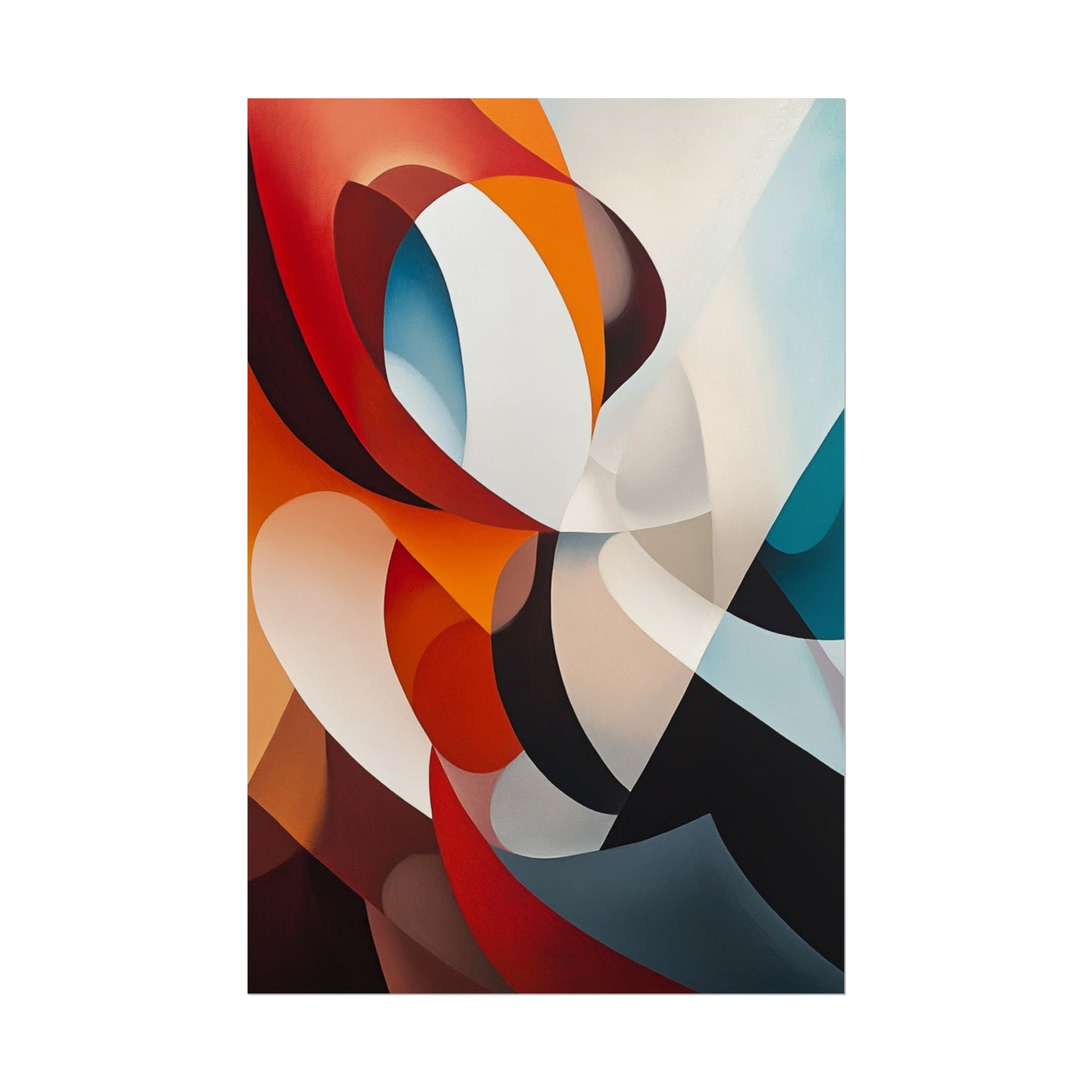 Dynamic Curves - Modern Abstract Art Print