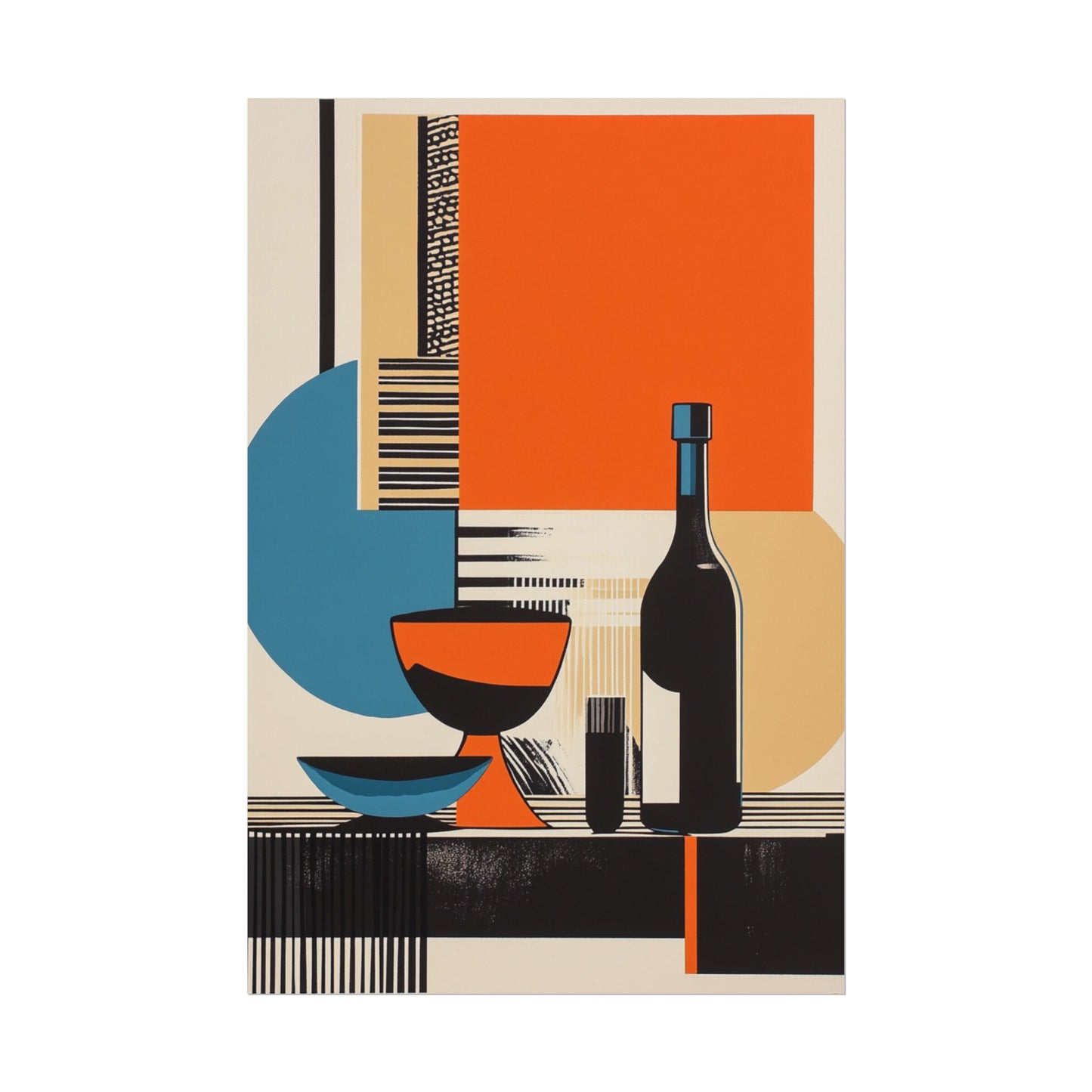 Modernist Still Life - Abstract Geometric Art Print