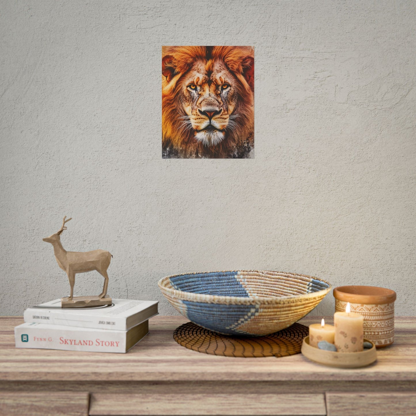 Regal Majesty - Abstract Lion Art Print