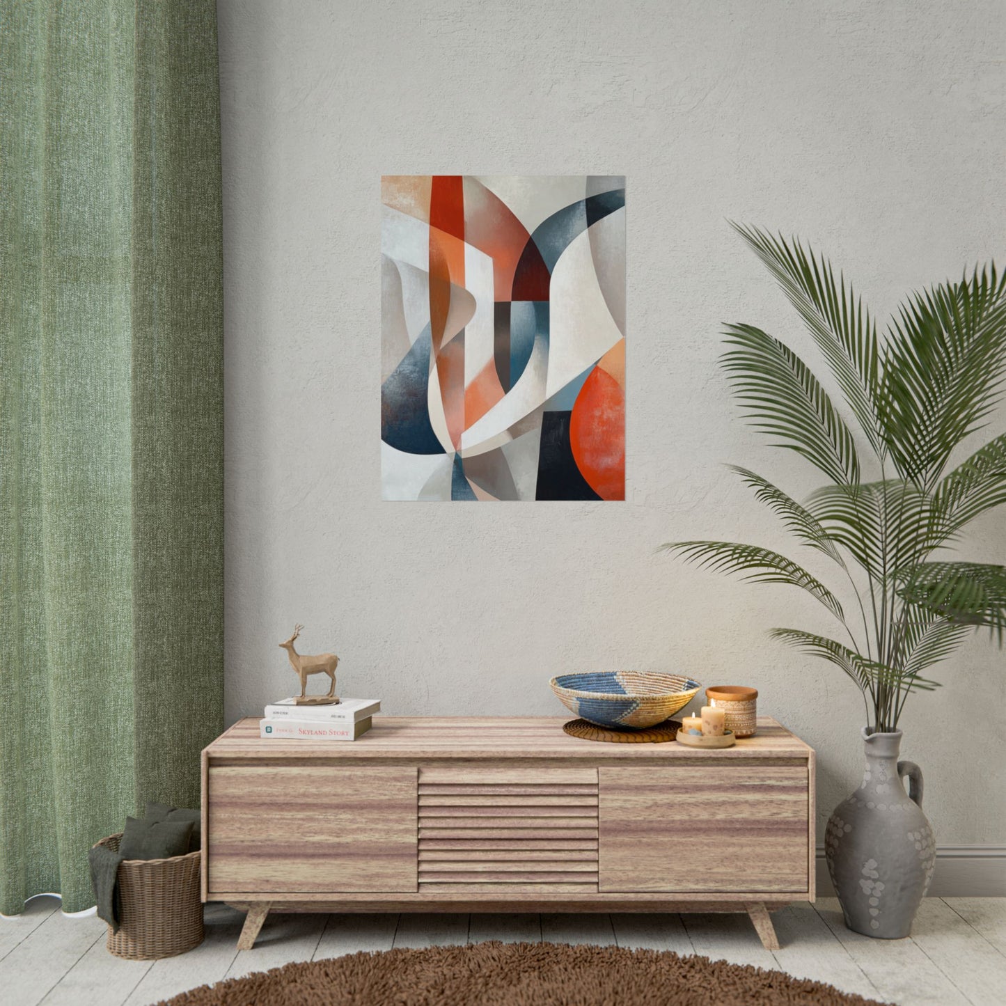 Geometric Harmony - Abstract Art Print