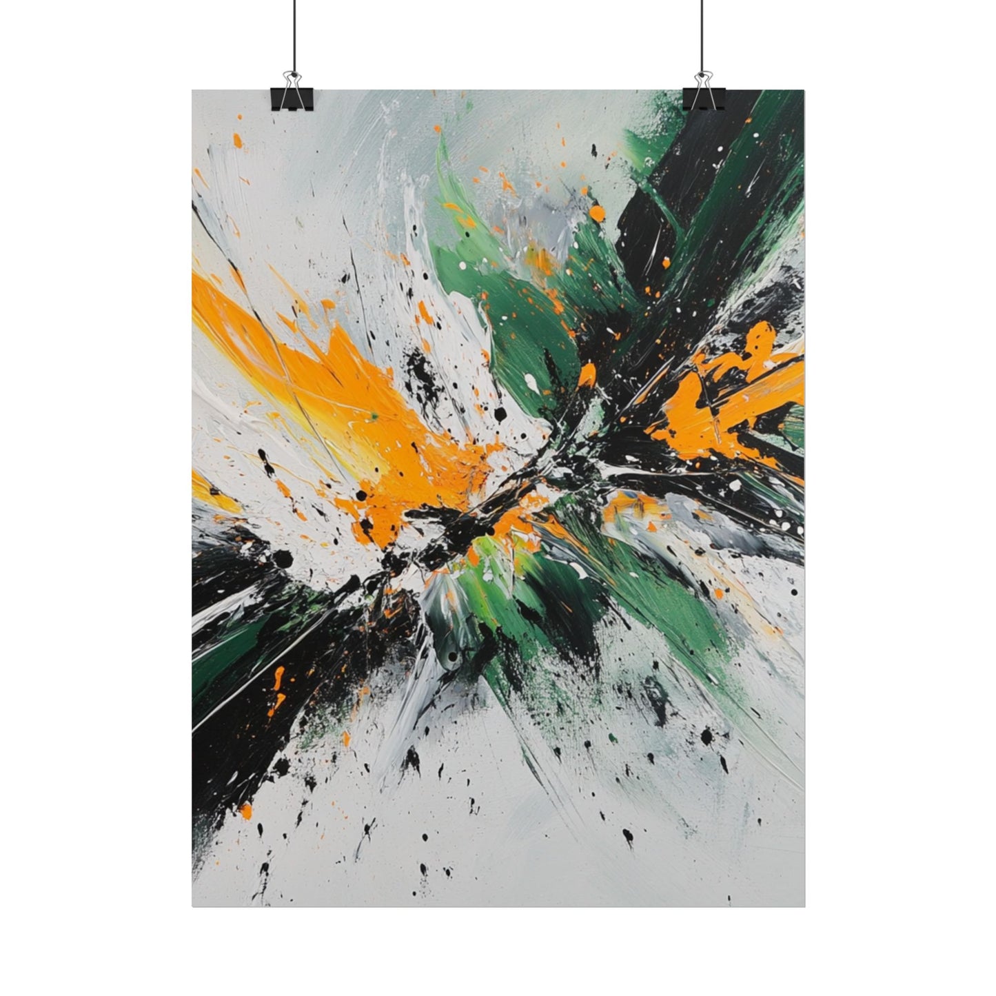 Explosive Energy - Dynamic Abstract Art Print