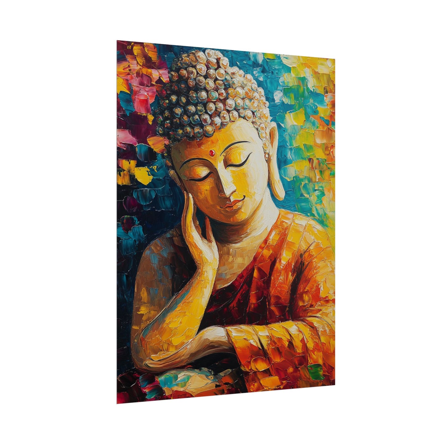 Meditative Buddha - Abstract Expressionism Art Print