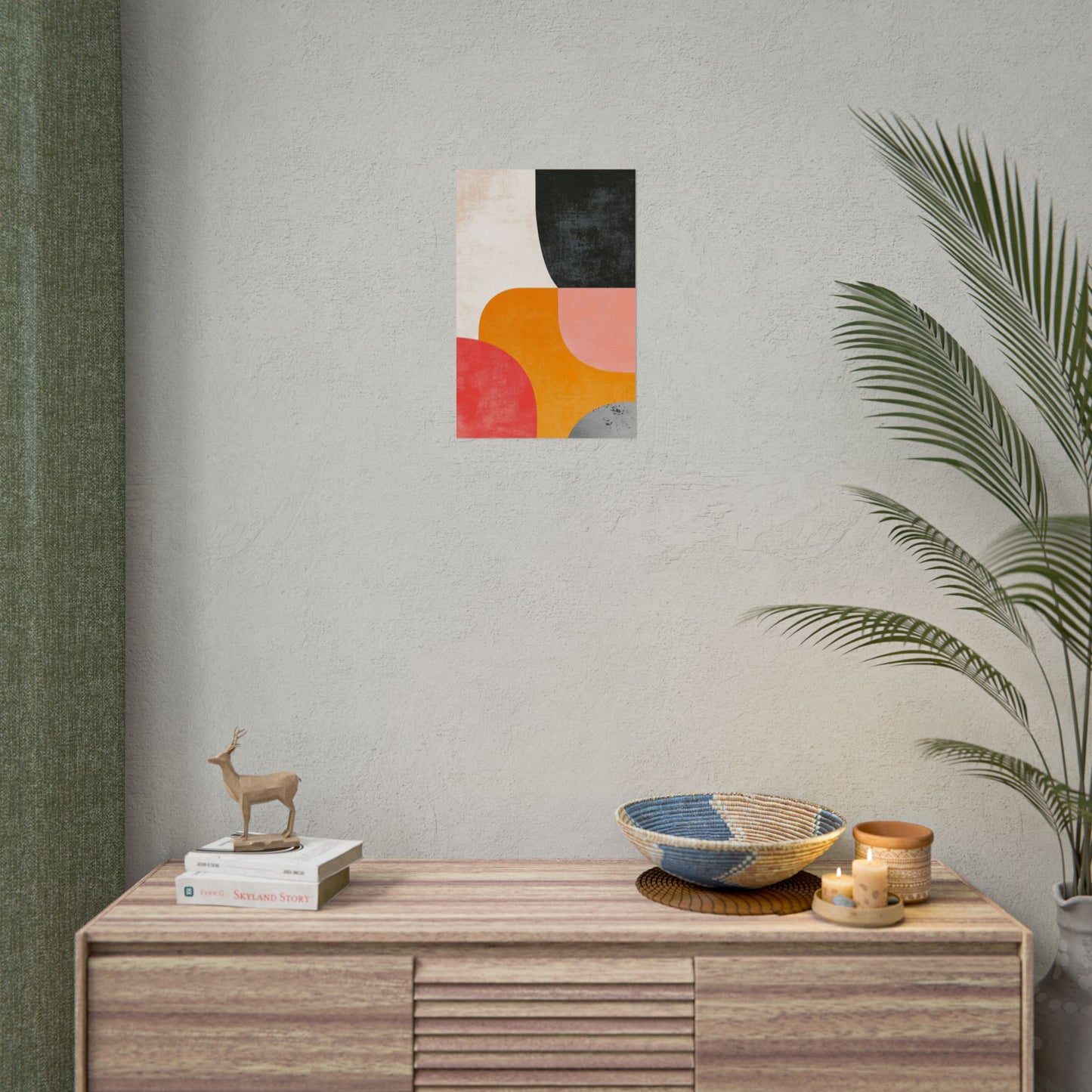 Retro Blocks - Mid-Century Modern Abstract Art Print