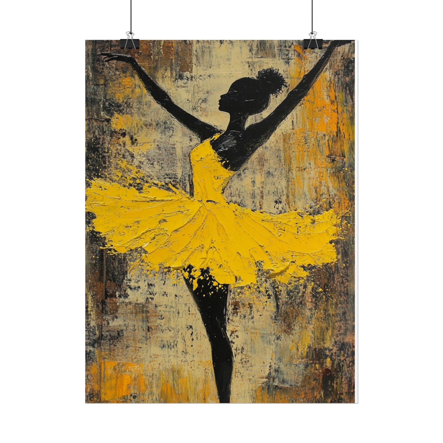 Grace in Motion - Abstract Ballet Dancer Art Print