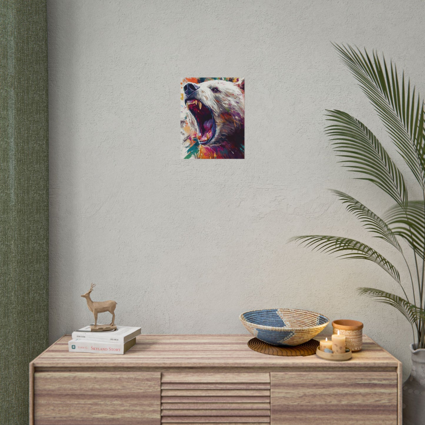 Roar of the Wild - Abstract Bear Art Print