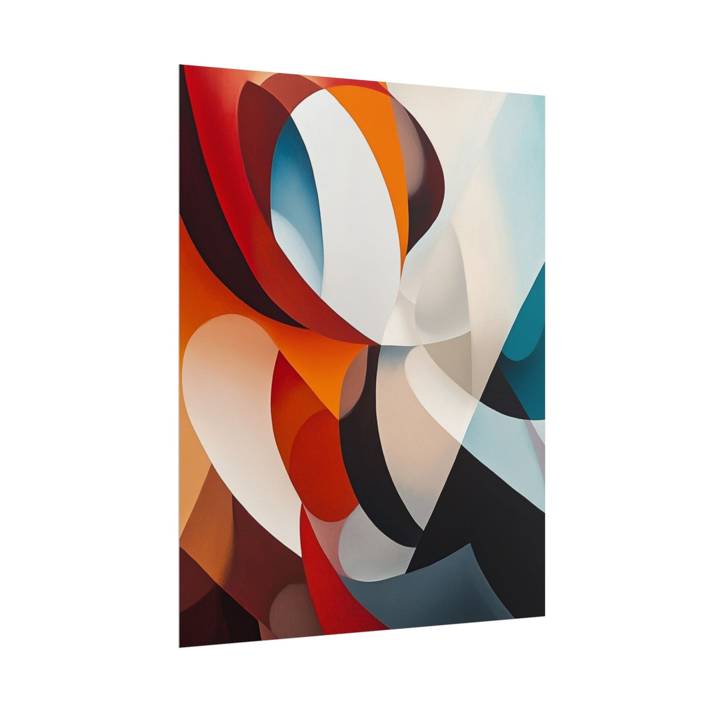 Dynamic Curves - Modern Abstract Art Print