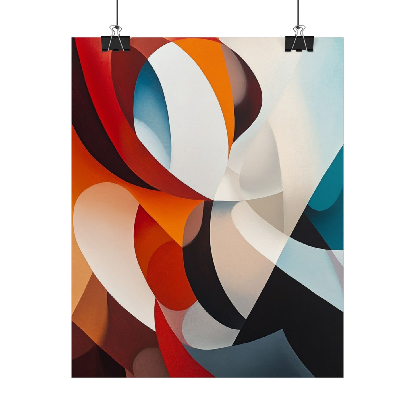 Dynamic Curves - Modern Abstract Art Print