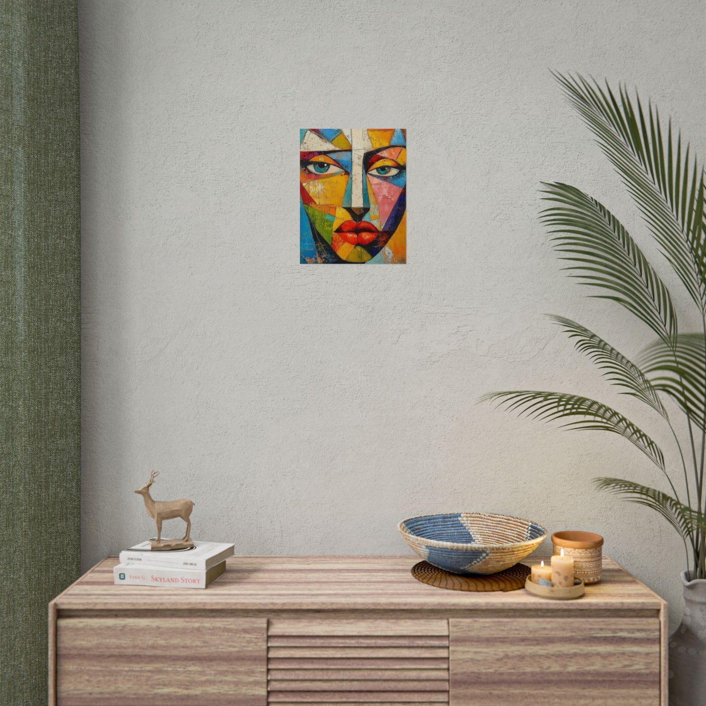 Vibrant Reflections - Abstract Face Art Print