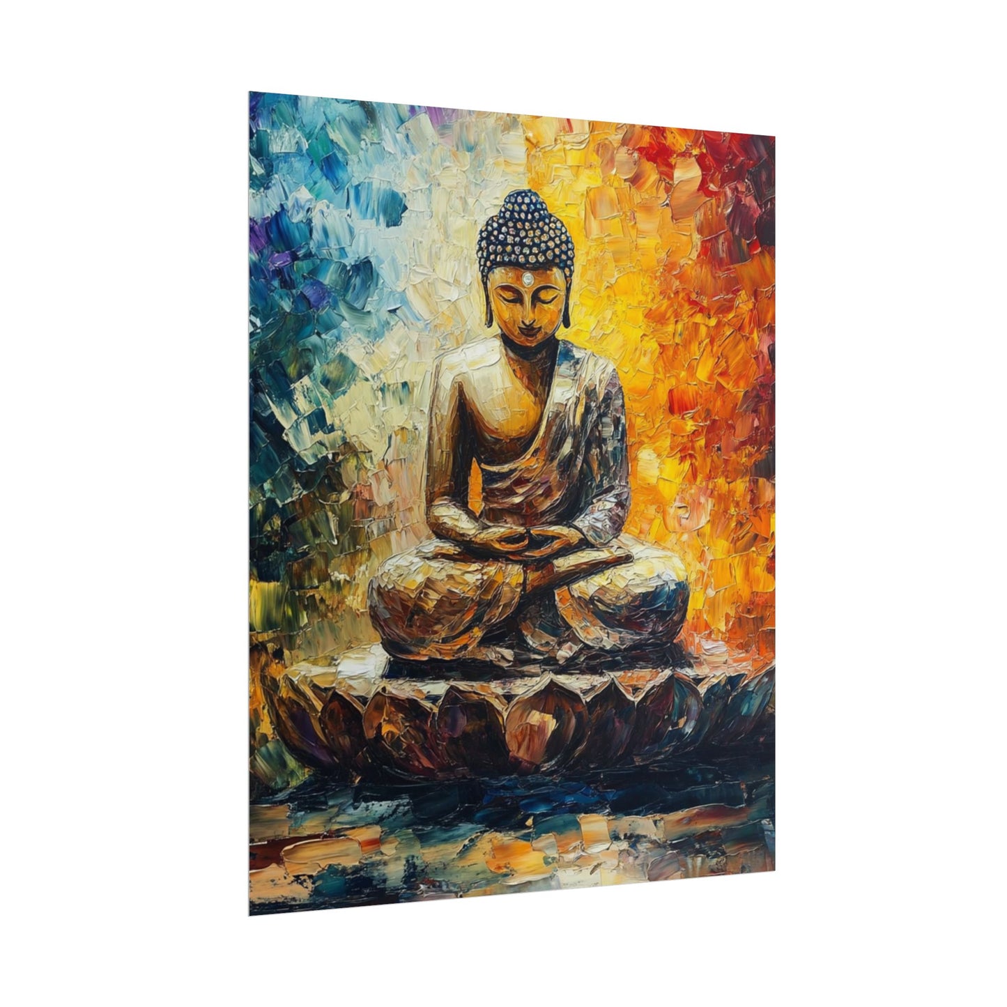 Radiant Buddha - Abstract Meditative Art Print