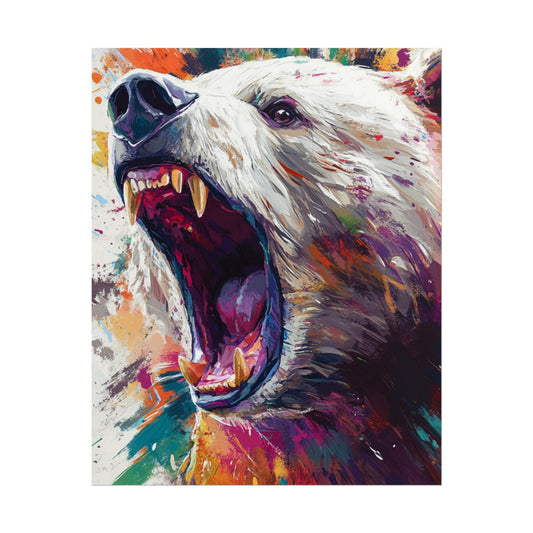 Roar of the Wild - Abstract Bear Art Print