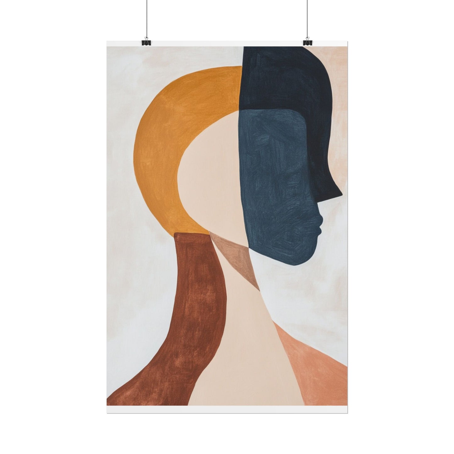 Dual Perspectives - Abstract Silhouette Art Print