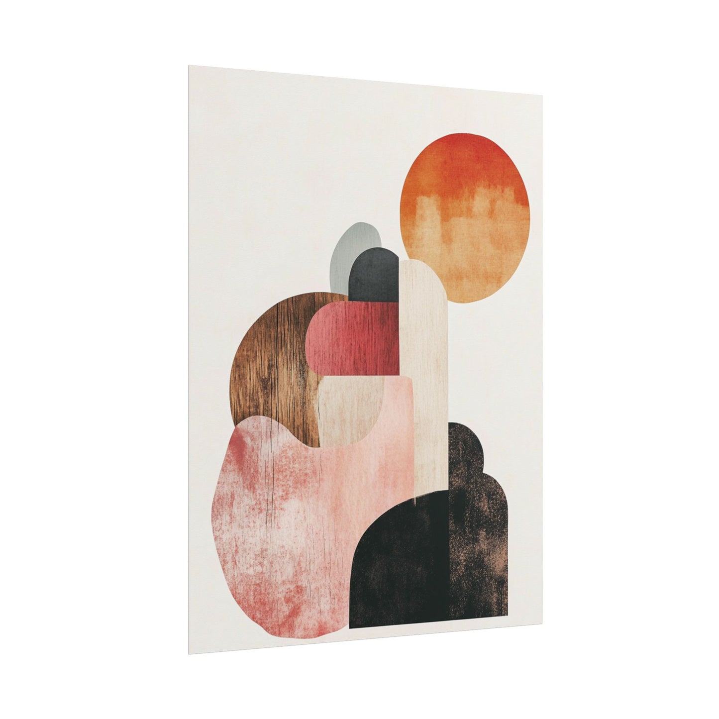 Sunrise Over Form - Abstract Geometric Art Print