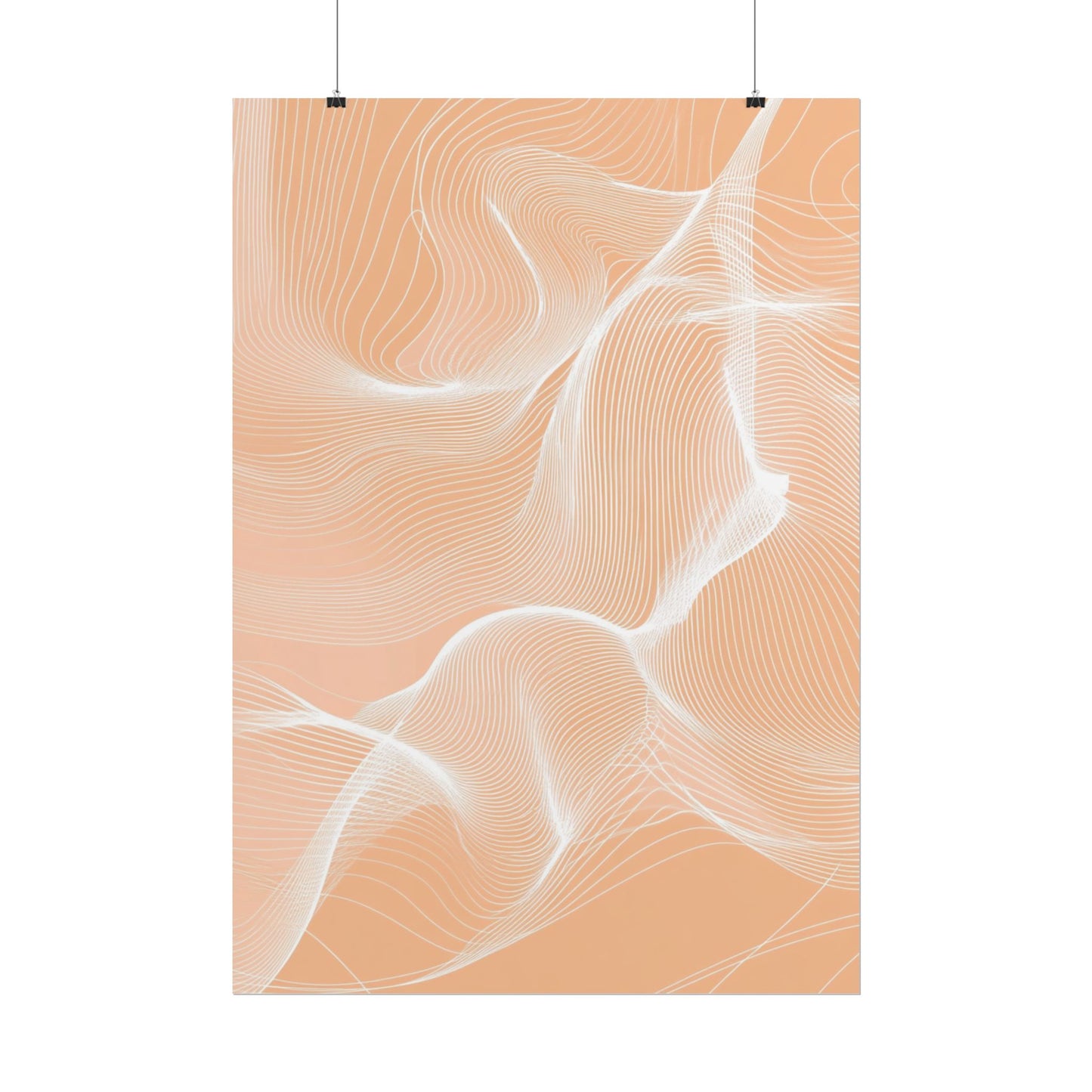 Ethereal Waves - Minimalist Abstract Art Print