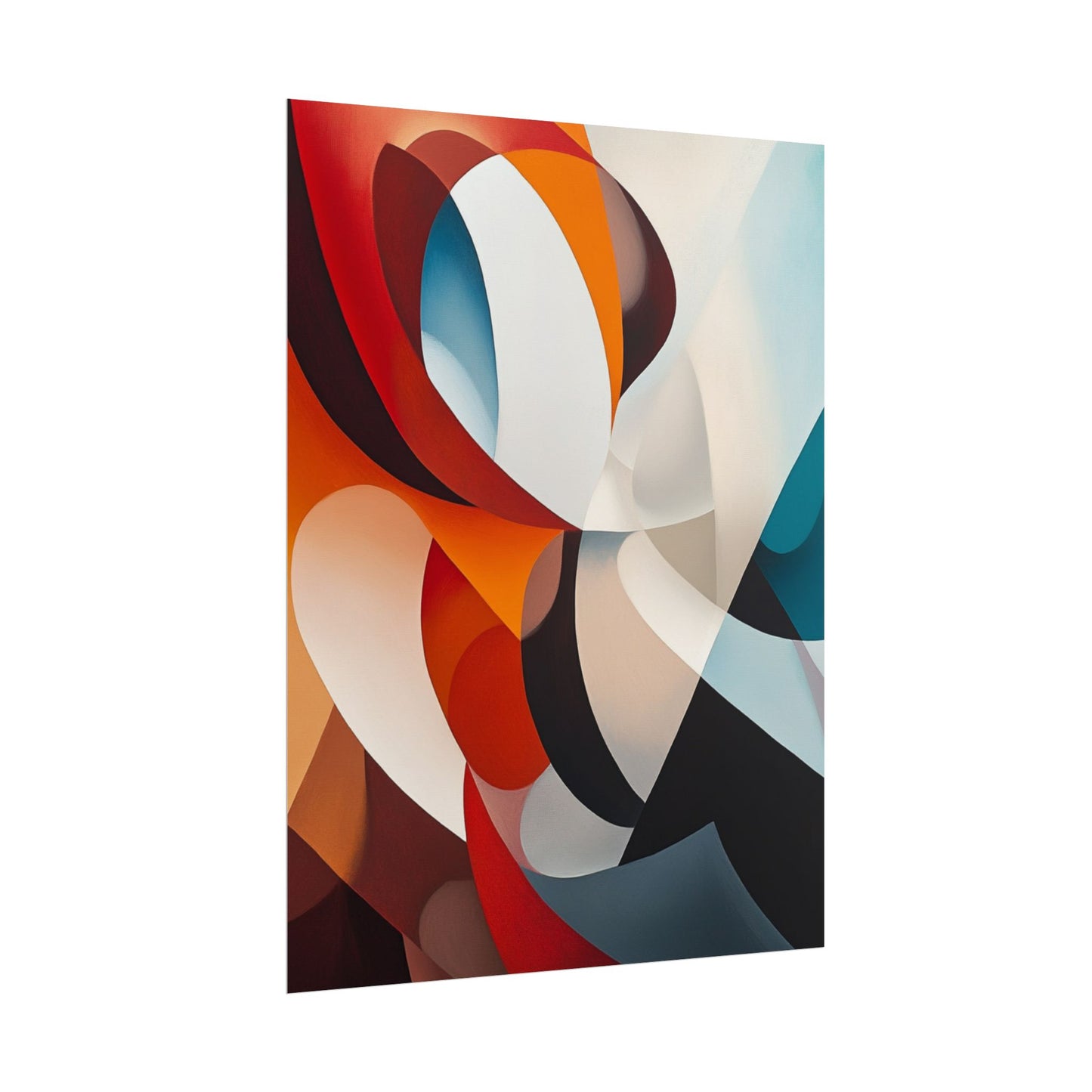 Dynamic Curves - Modern Abstract Art Print