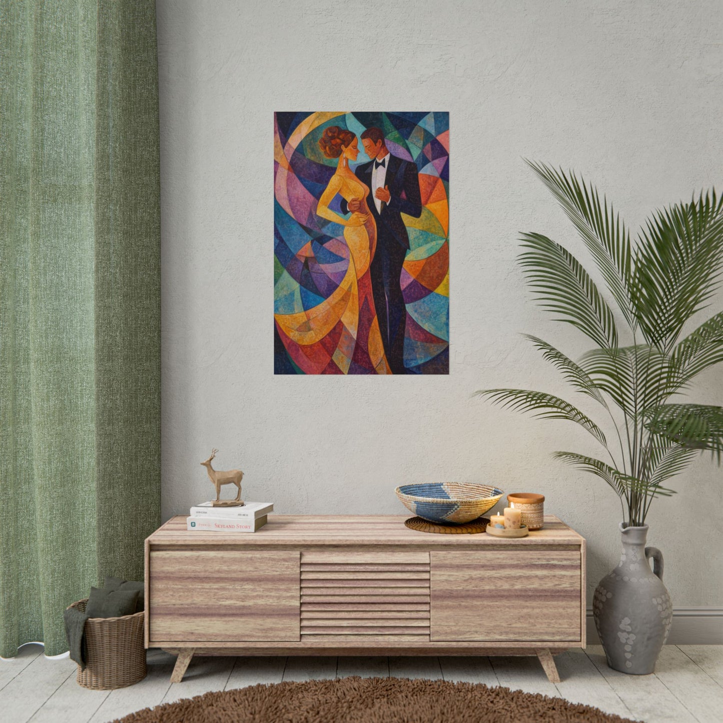 Elegant Dance - Abstract Romantic Art Print