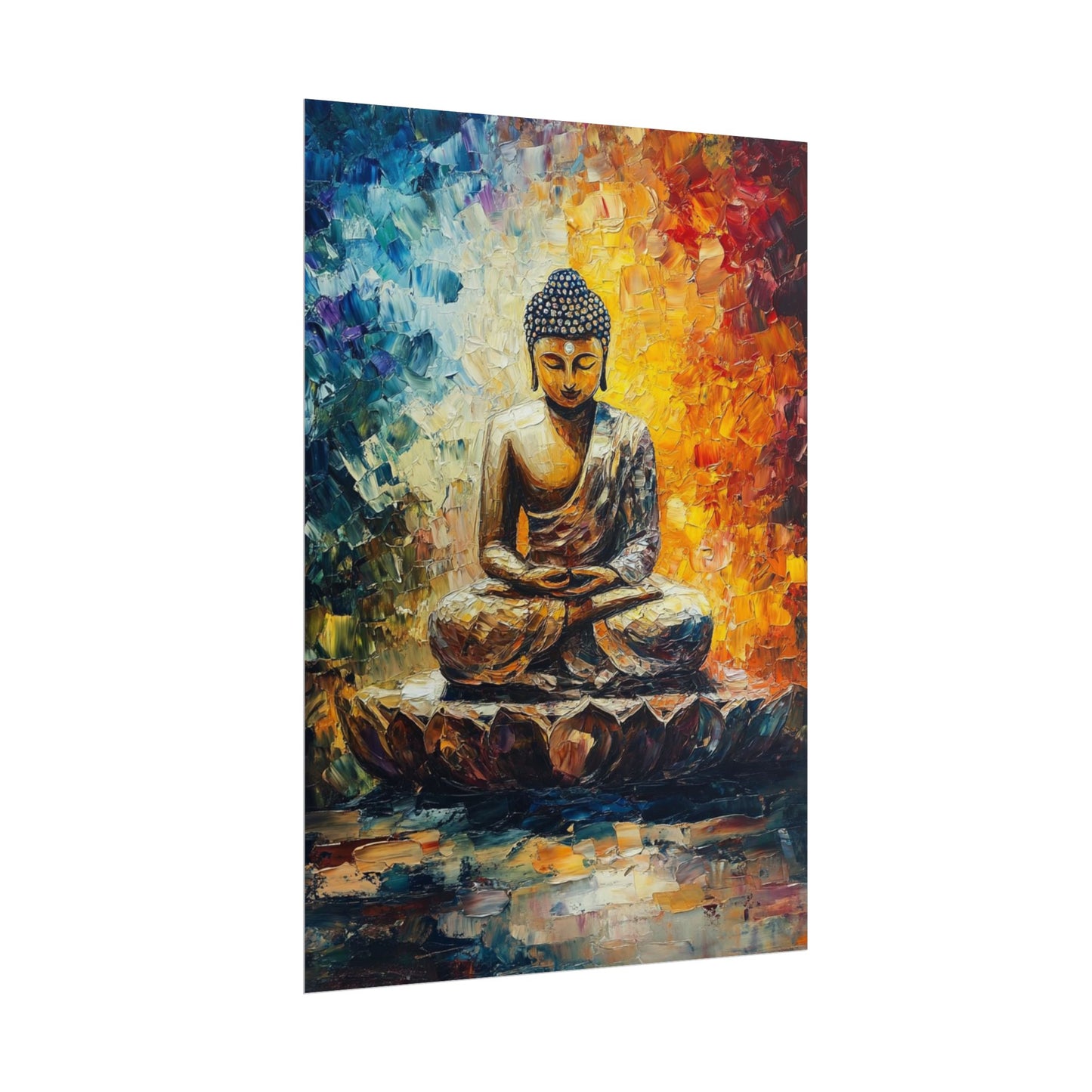 Radiant Buddha - Abstract Meditative Art Print