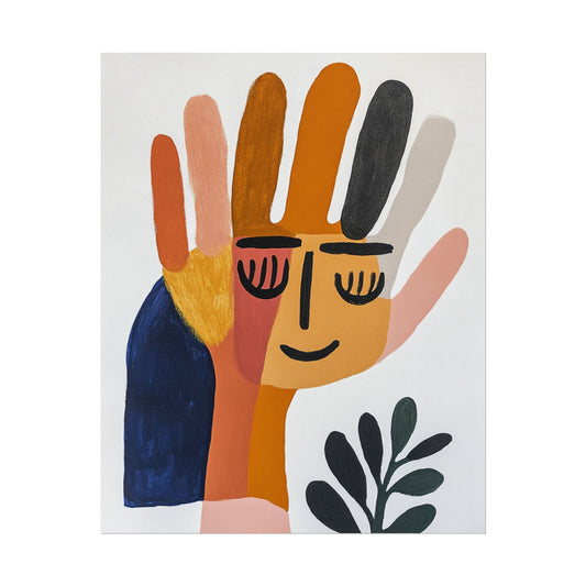 Joyful Hand - Playful Abstract Art Print