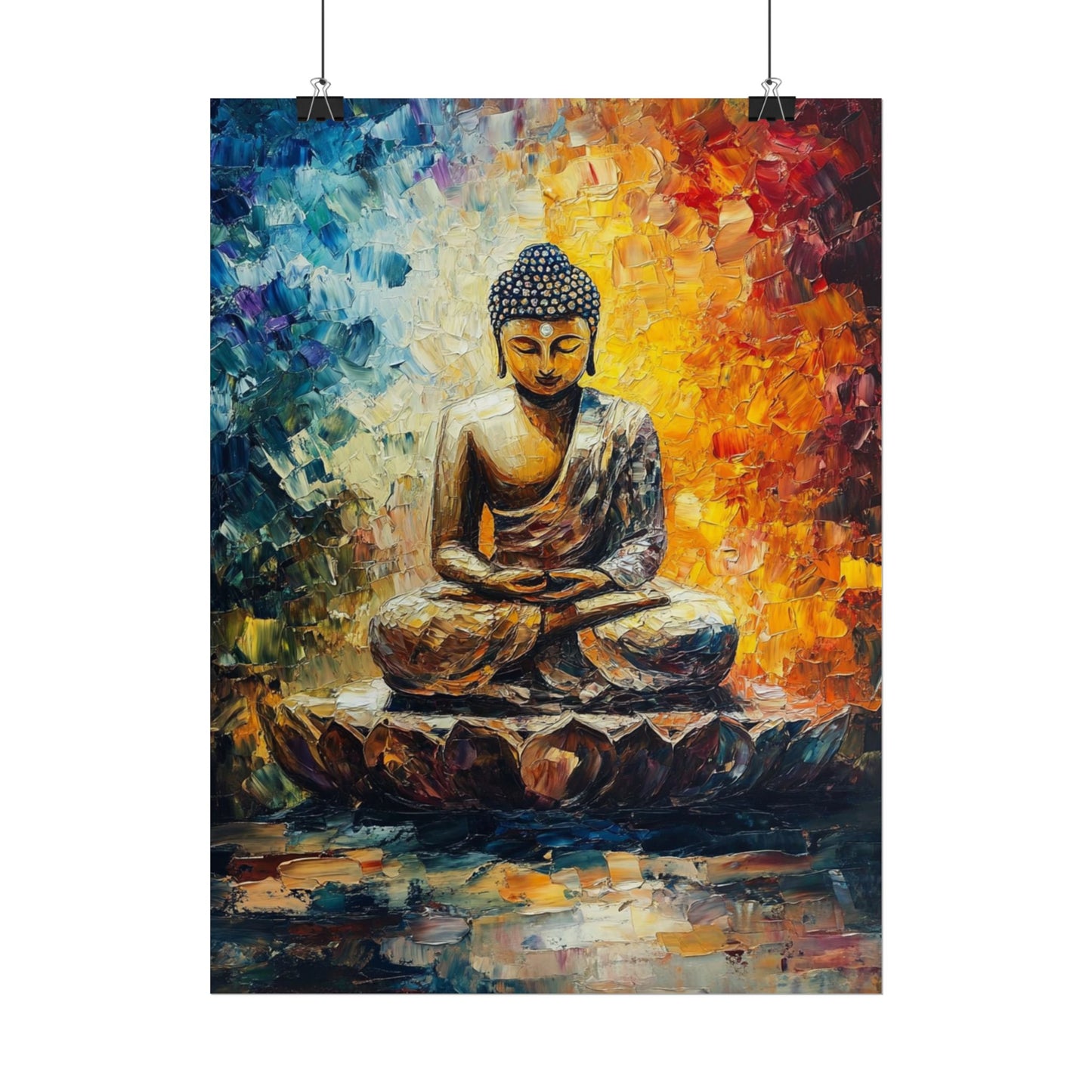 Radiant Buddha - Abstract Meditative Art Print