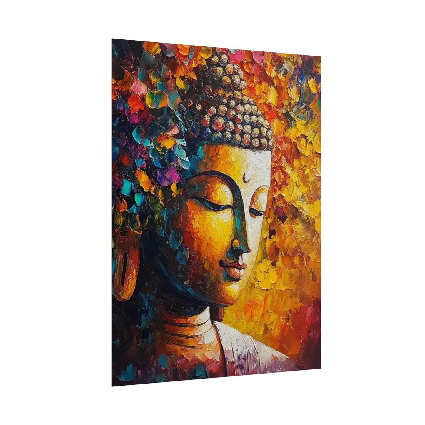 Buddha's Serenity - Abstract Spiritual Art Print