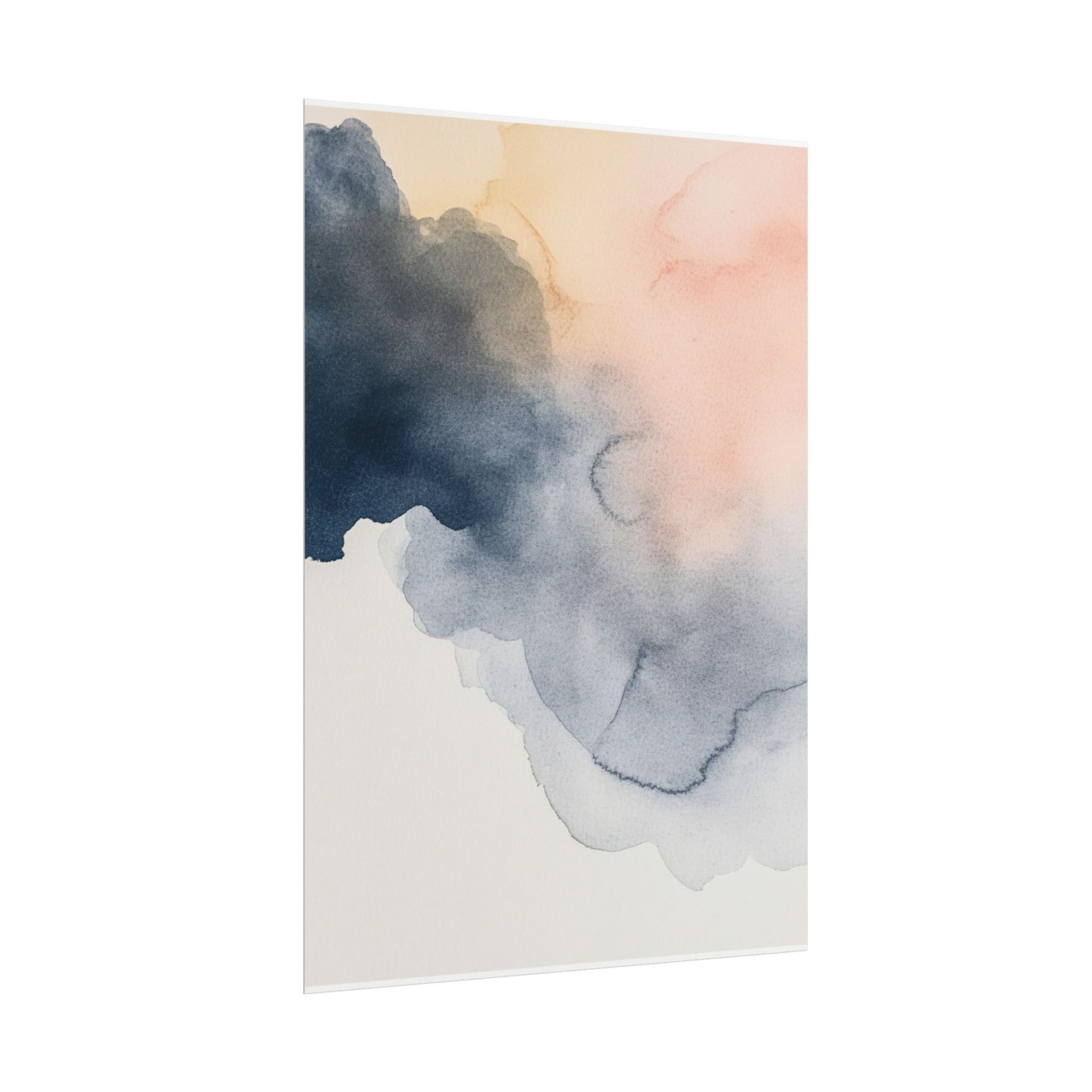 Serene Watercolour Cloudscape - Abstract Art Print