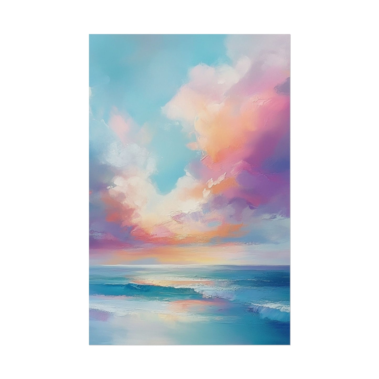 Serenity in Colour - Abstract Sky and Sea Landscape