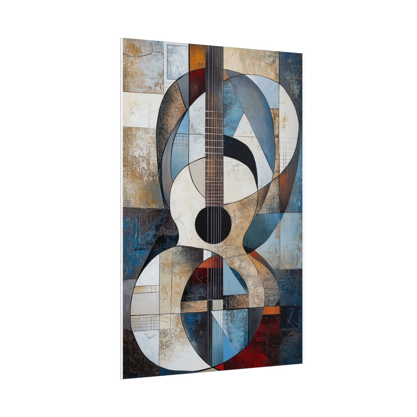 Melodic Abstraction - Geometric Guitar Art