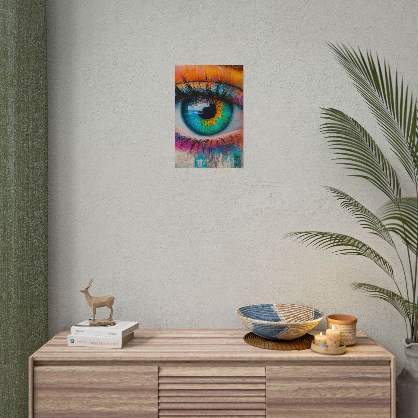 Vivid Gaze - Abstract Eye Art Print