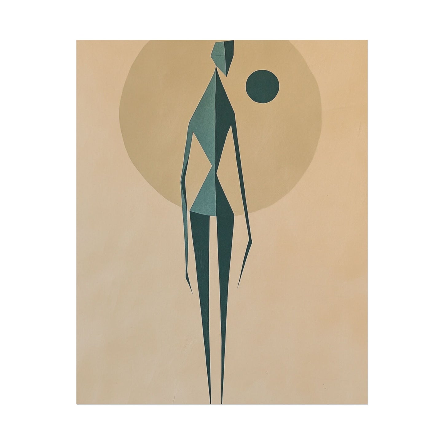 Abstract Solitude - Minimalist Figurative Art Print