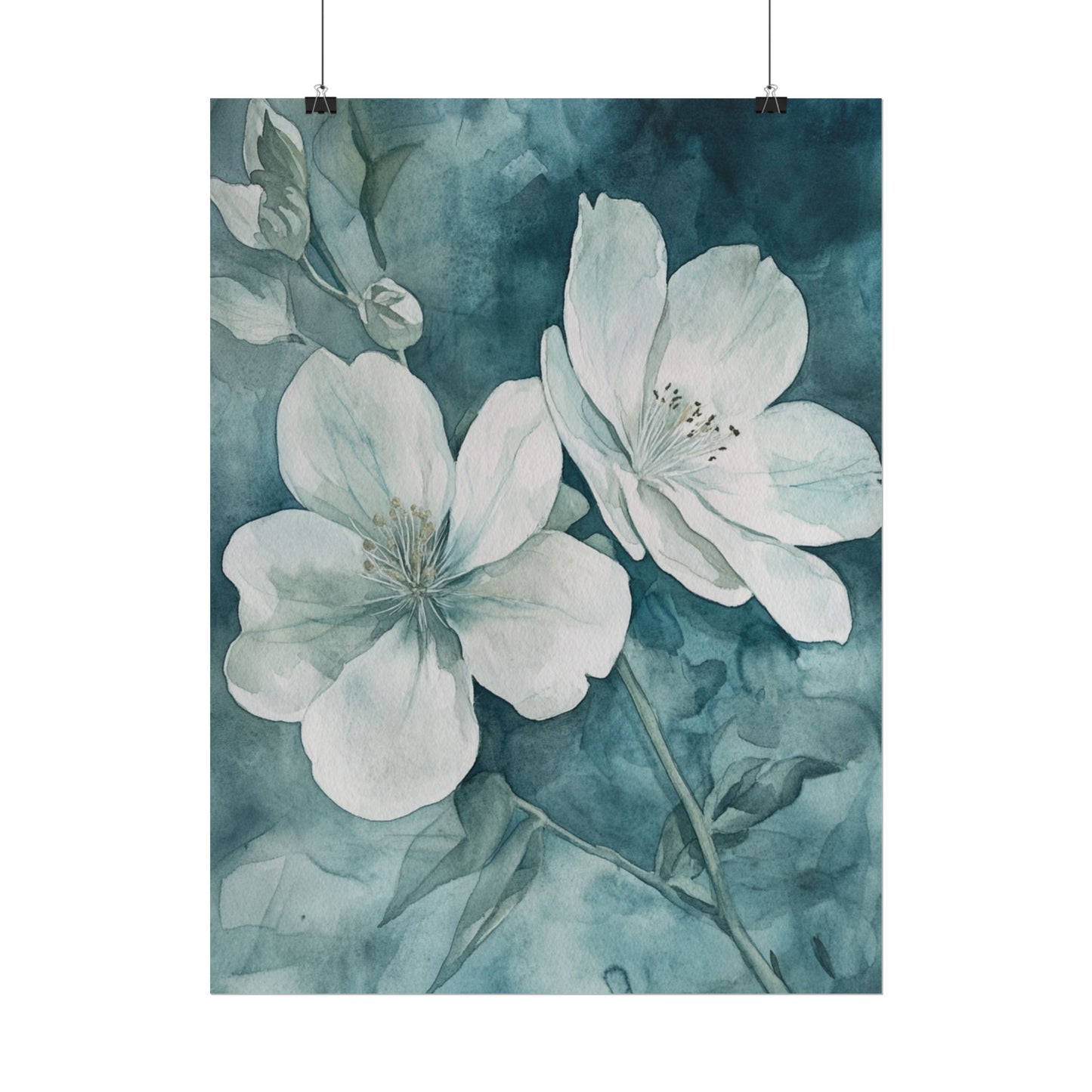 Tranquil Blossom - Abstract Floral Watercolour Art