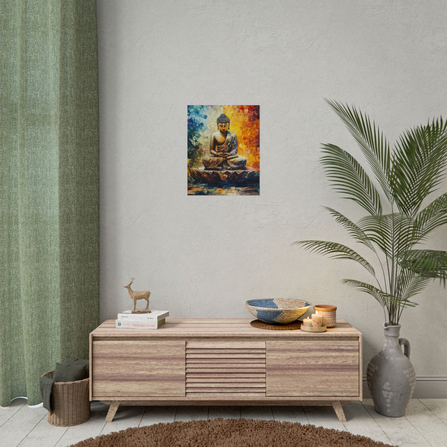 Radiant Buddha - Abstract Meditative Art Print