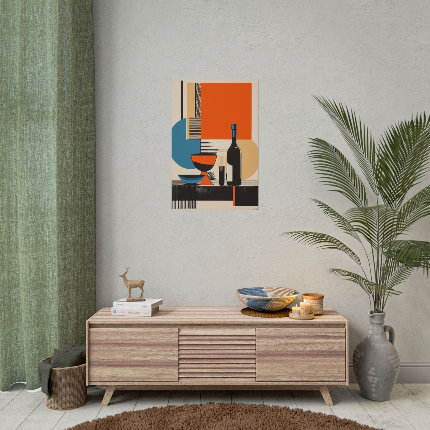 Modernist Still Life - Abstract Geometric Art Print