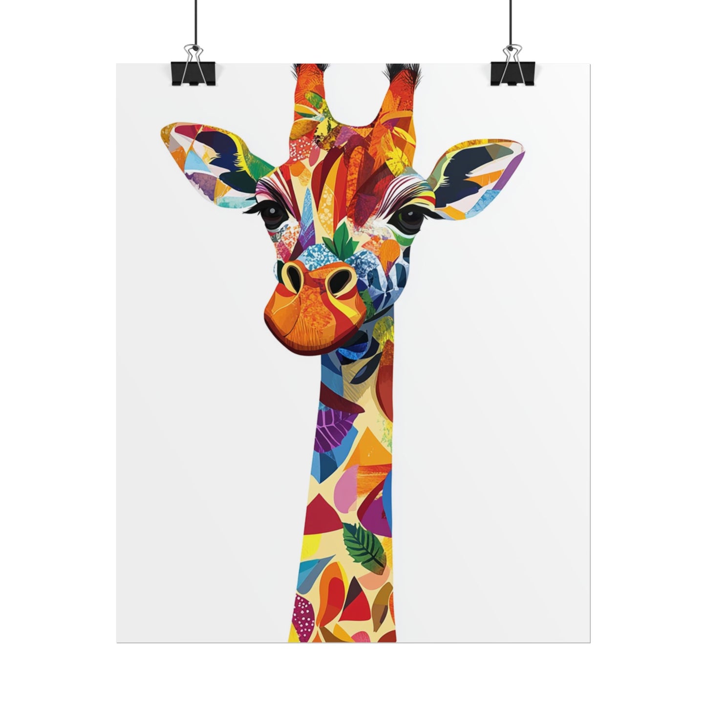 Vibrant Giraffe - Abstract Animal Art Print