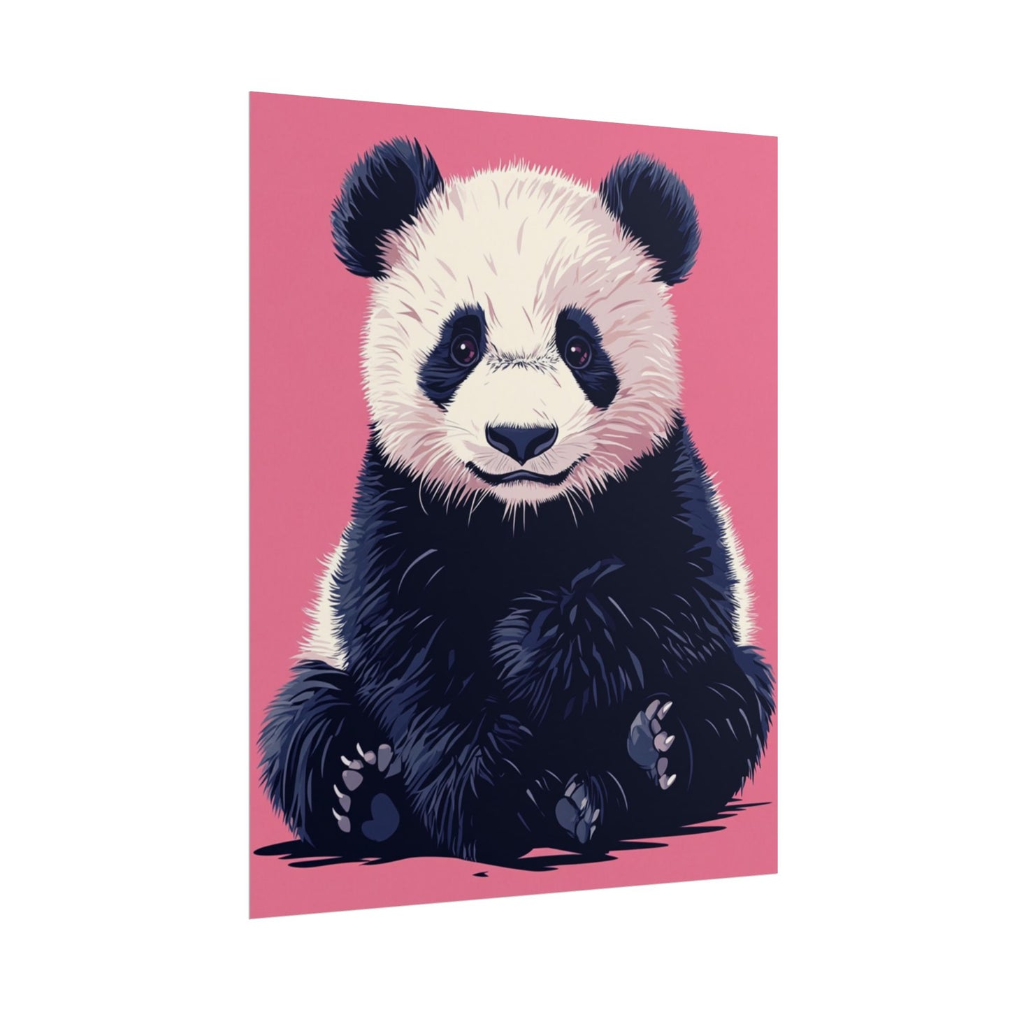 Adorable Panda Bliss - Abstract Art Print