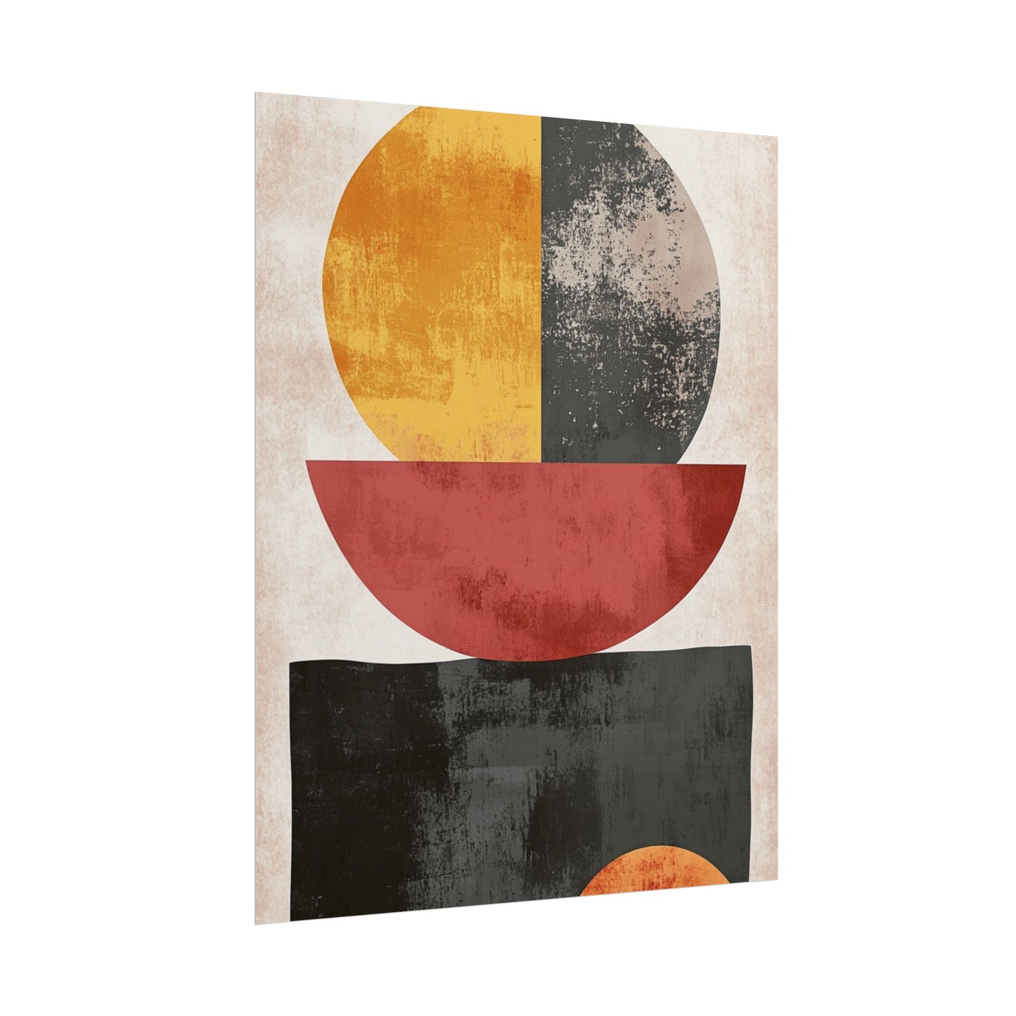 Geometric Balance - Abstract Modern Art Print