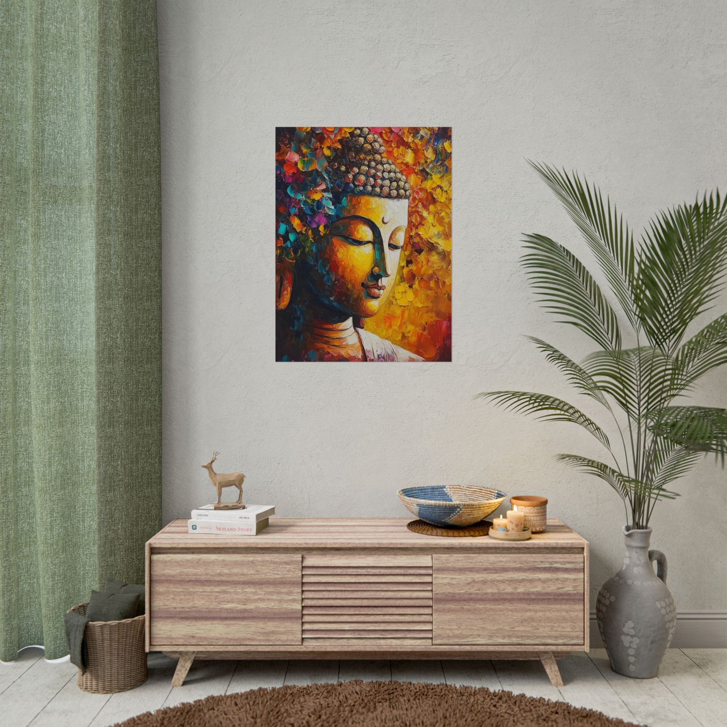 Buddha's Serenity - Abstract Spiritual Art Print