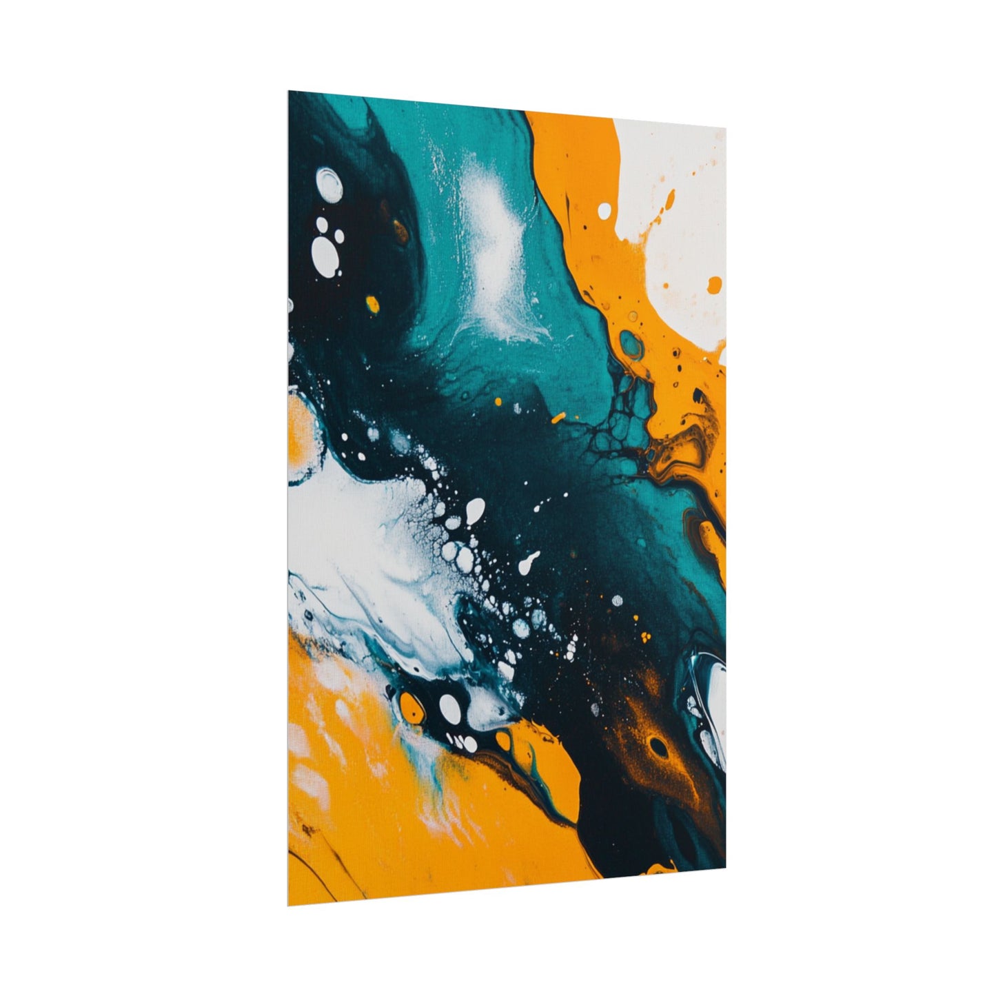 Fluid Harmony - Abstract Colour Flow Art Print