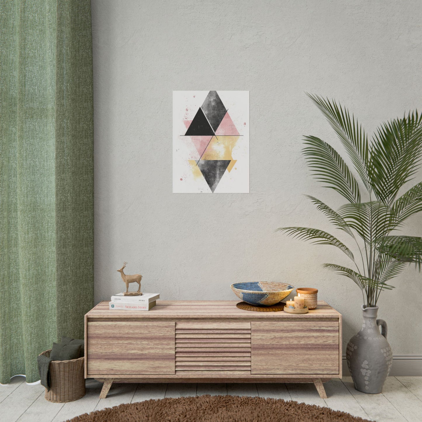 Geometric Symmetry - Abstract Art Print