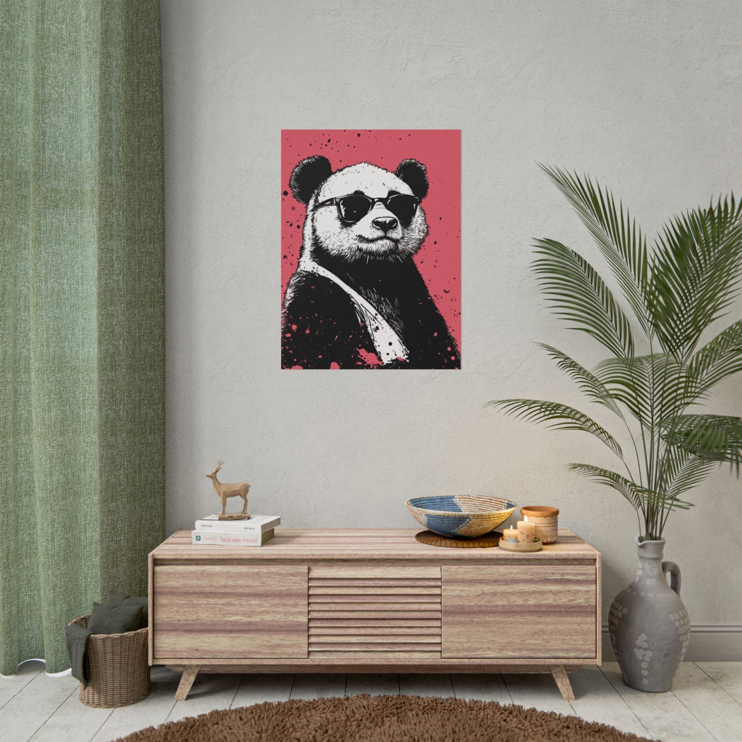 Cool Panda - Street Style Abstract Art Print