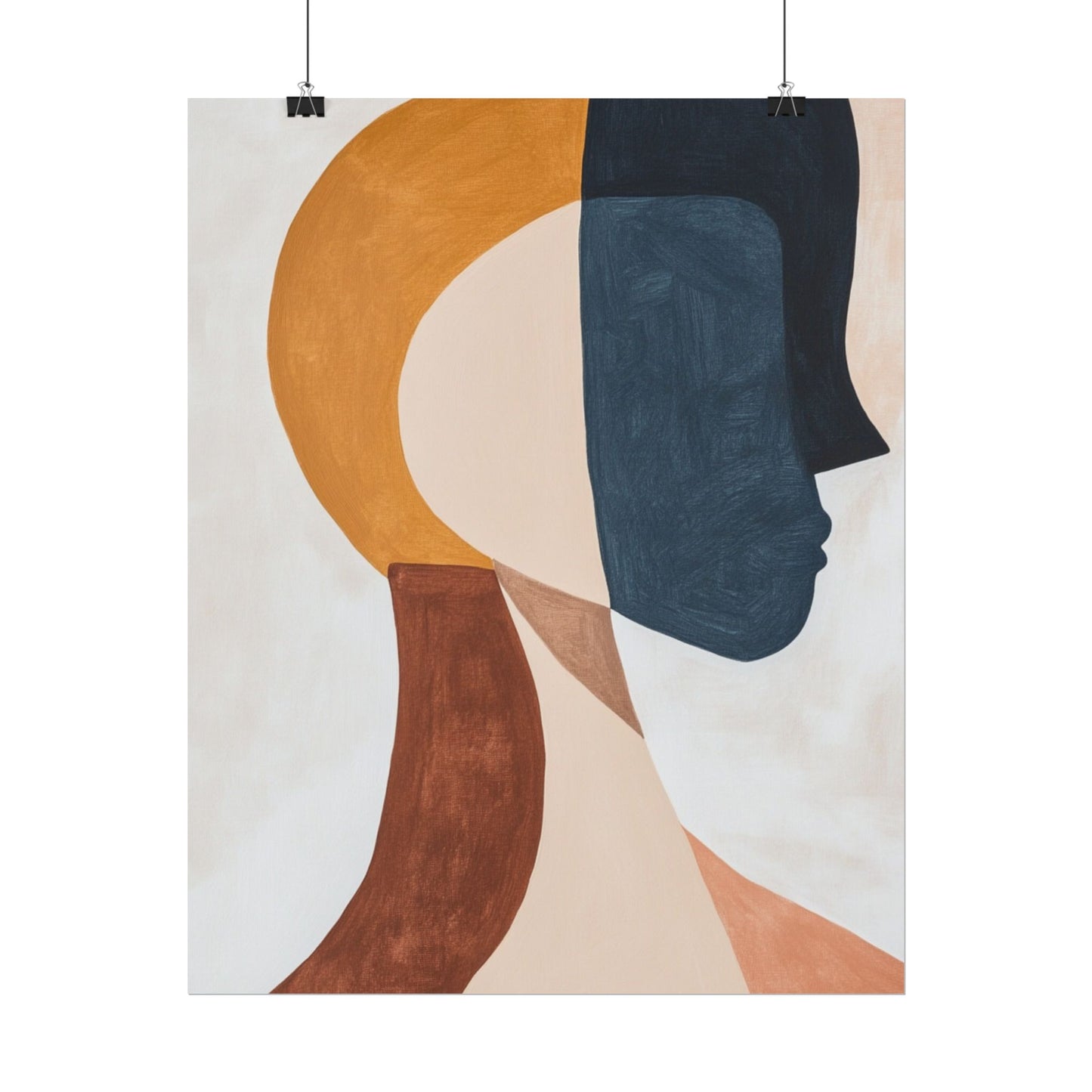 Dual Perspectives - Abstract Silhouette Art Print