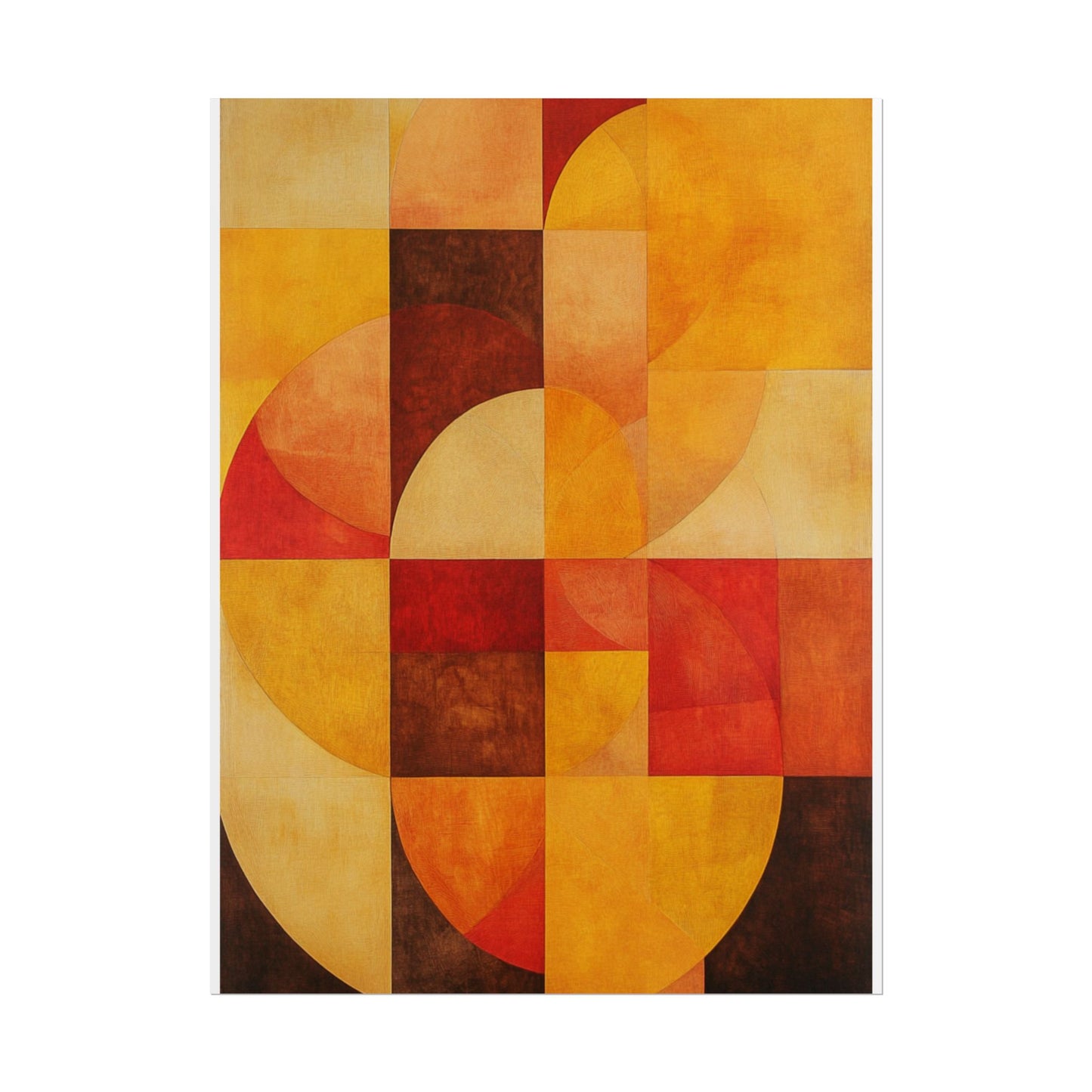 Radiant Harmony - Abstract Geometric Art Print