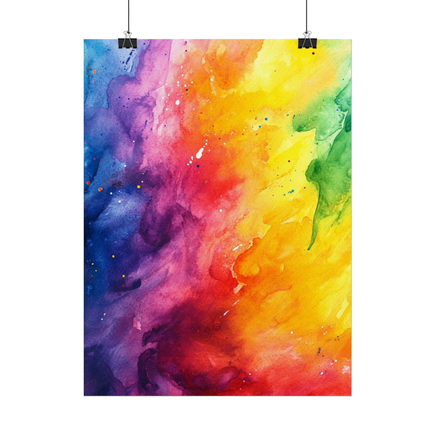 Spectrum of Emotions - Vivid Abstract Watercolour Art