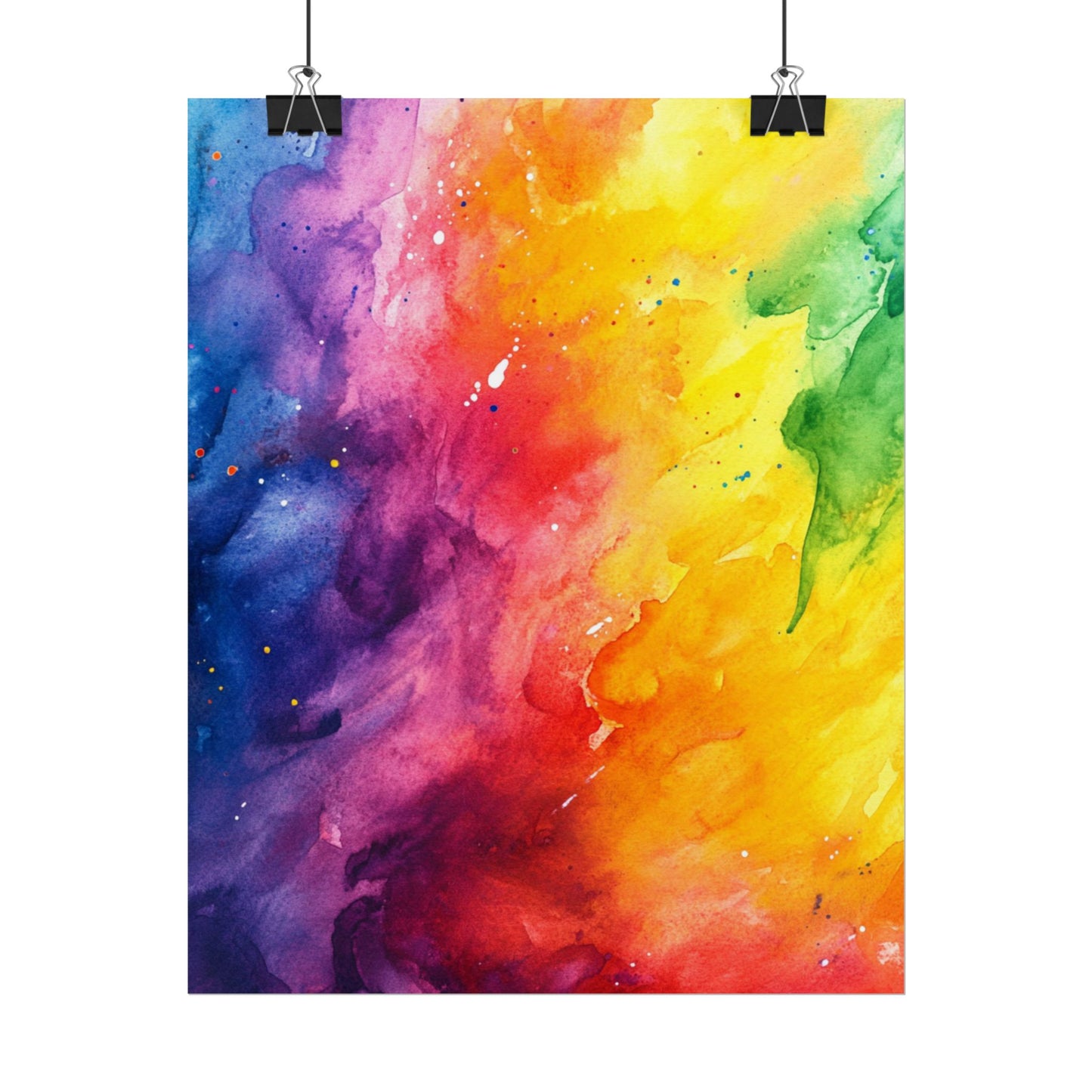 Spectrum of Emotions - Vivid Abstract Watercolour Art