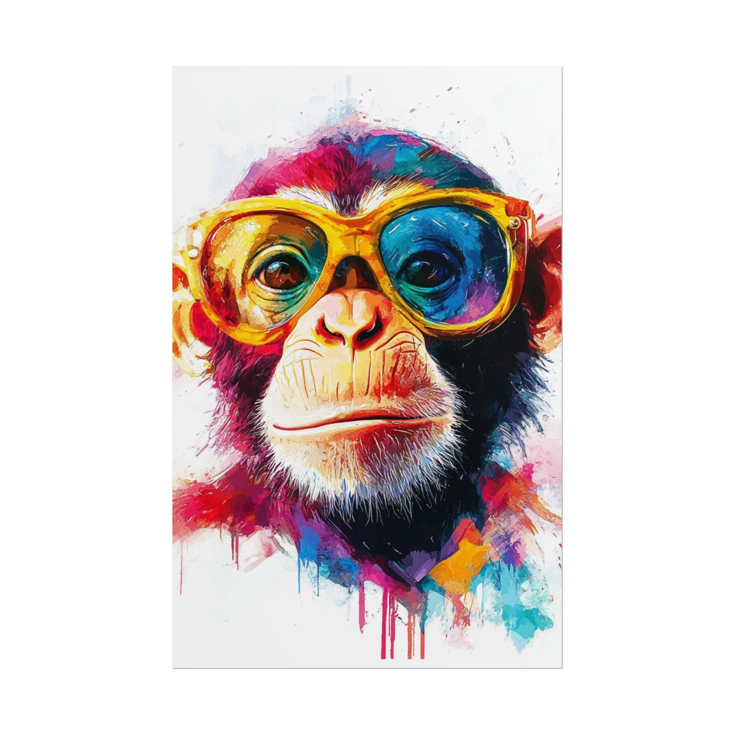 Cool Chimp - Abstract Art with a Splash of Colour